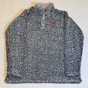 Gray and White Poshmark Sherpa Pullover